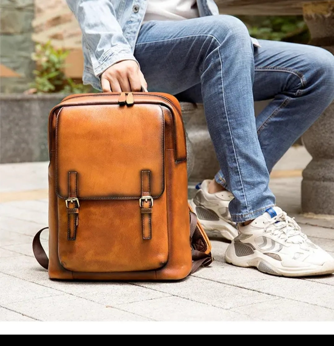 Zaino Uomo in Vera Pelle “2247” – Vintage Heritage Premium