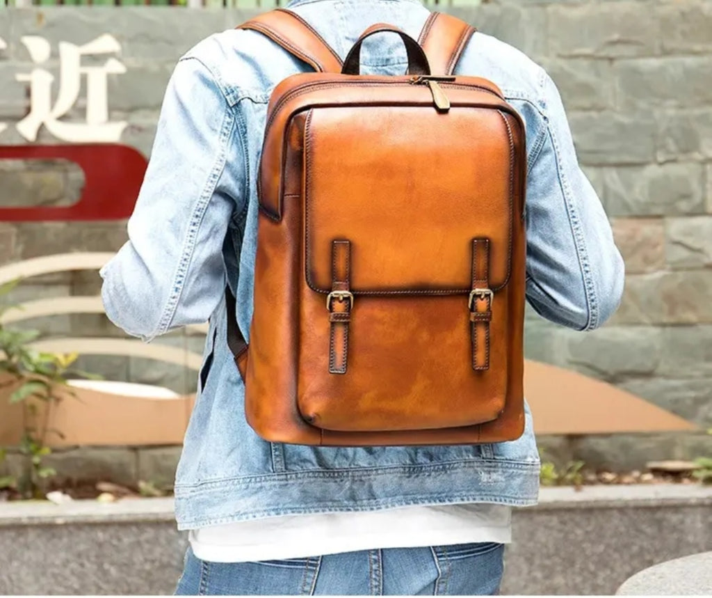 Zaino Uomo in Vera Pelle “2247” – Vintage Heritage Premium
